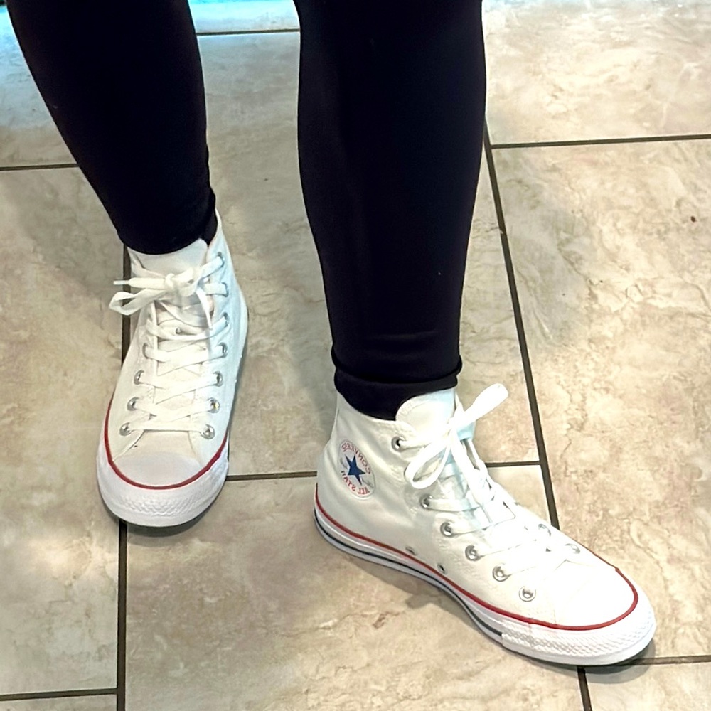 Brand New Women’s Converse Chuck Taylor White High Top Canvas Sneakers